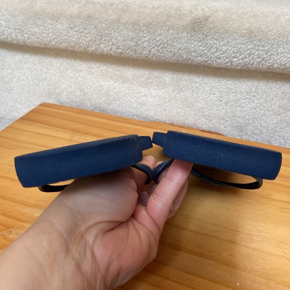 havaianas metallic blue flip flops / sandals - Picture 9 of 12